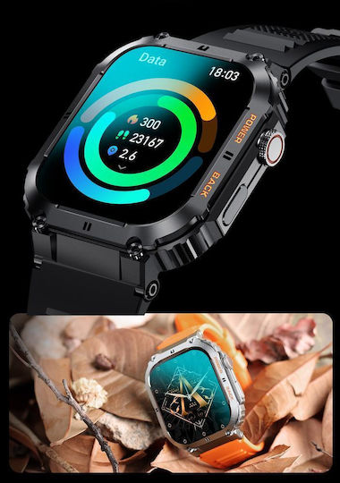 Gravity Gt6-4 42mm Smartwatch with Heart Rate Monitor (Multicolour) vue 6
