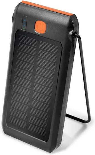 LogiLink Solar Power Bank 10000mAh Power Delivery Black view 1
