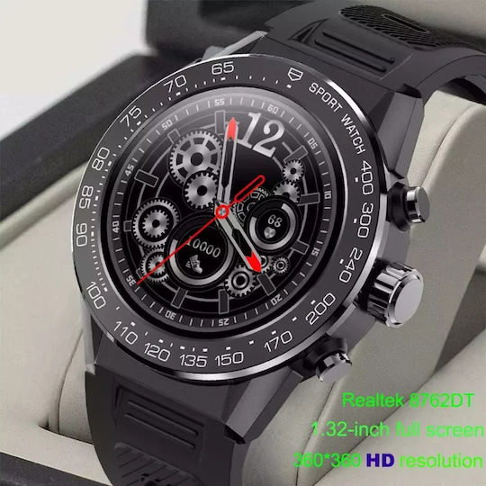 Nubi V35P Smartwatch with Heart Rate Monitor (Black) view 6
