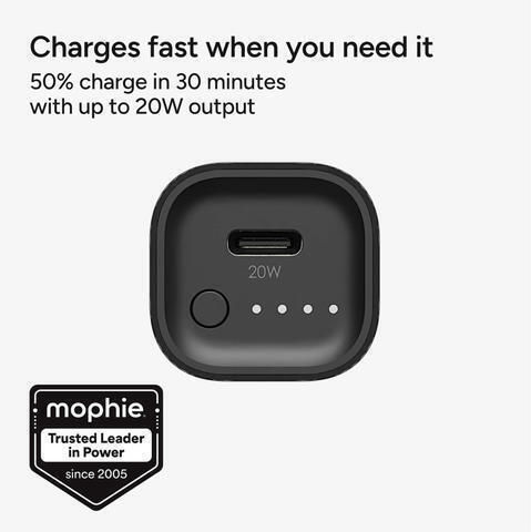 Mophie Mini Power Bank 5000mAh with USB-C Port Black view 7
