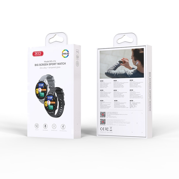 XO J14 Smartwatch with Heart Rate Monitor (Black) view 7
