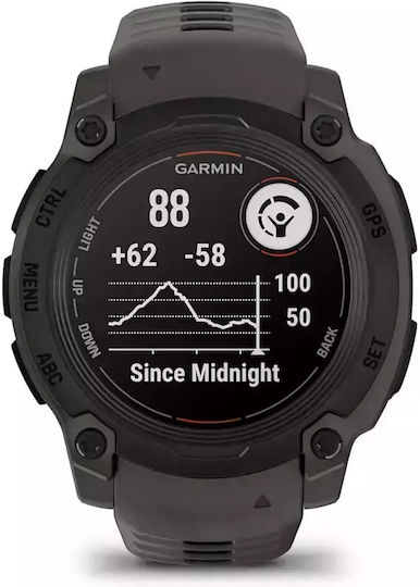 Garmin Instinct E 40mm Waterproof Smartwatch with Heart Rate Monitor (Black with Charcoal Band) view 6