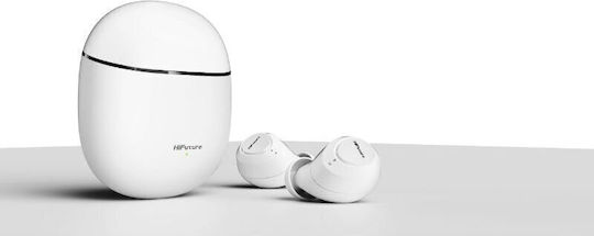 HiFuture Olymbuds3 Bluetooth Handsfree Earphones with Charging Case White view 1