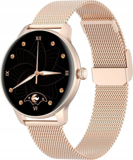 Oromed Oro Lady Stainless Steel 43mm Smartwatch with Heart Rate Monitor (Gold) view 1