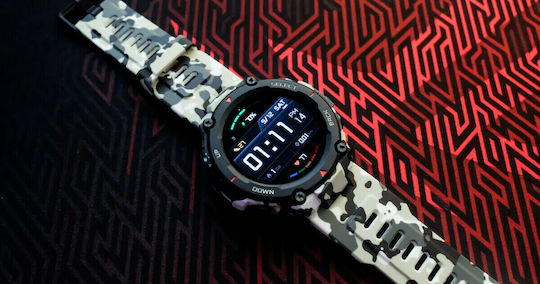 Amazfit T-Rex Waterproof Smartwatch with Heart Rate Monitor (Camo Green) view 5