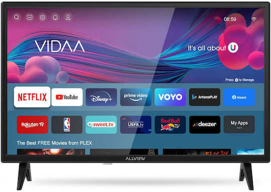 Allview Smart Television 24" HD Ready LED 24iPlay6000-H HDR (2024) view 1