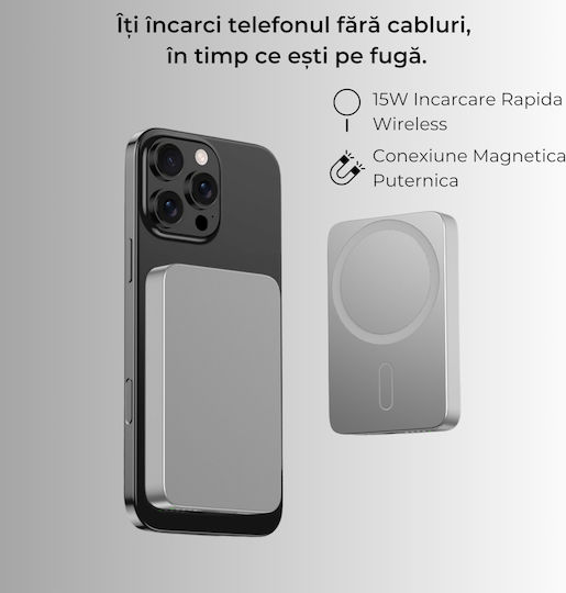 Voltres MagSafe Power Bank 10000mAh 20W Silver view 4