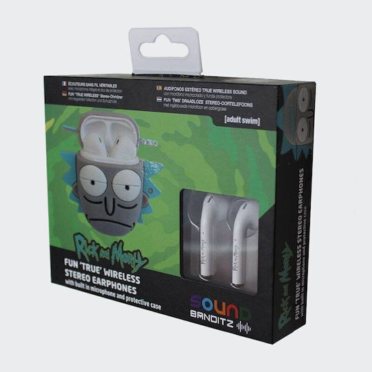 T'nB Rick Earbud Bluetooth Handsfree Earphones with Charging Case Rick and Morty vista 6