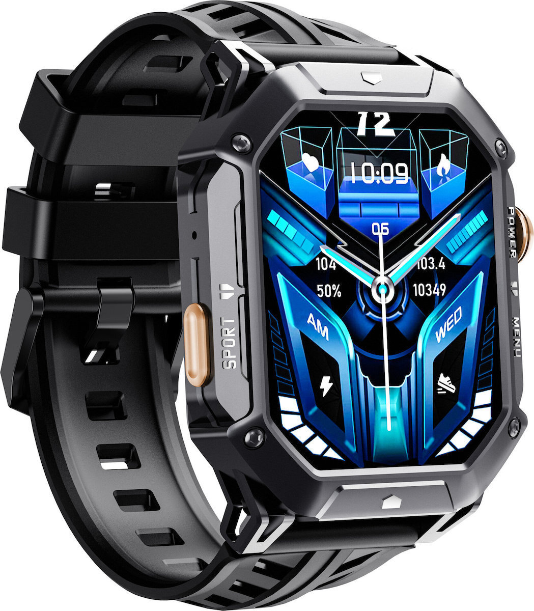 Cubot X1 Aluminum Smartwatch with Heart Rate Monitor Black view 6