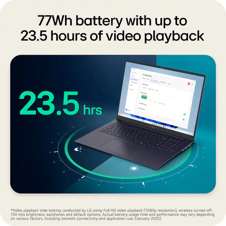 LG Gram 17 17" IPS QHD+ (Ultra 7-258V/32GB/1TB SSD/W11 Home) (US Keyboard) view 5