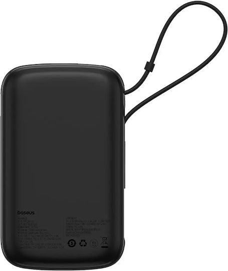 Baseus Qpow Pro+ Power Bank 10000mAh 22.5W with USB-A Port and USB-C Port Power Delivery Black Ansicht 5