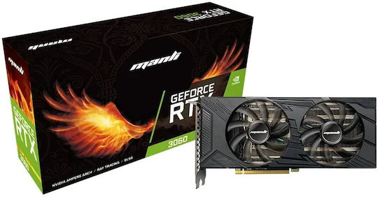 Manli GeForce RTX 3060 12GB GDDR6 Graphics Card view 1