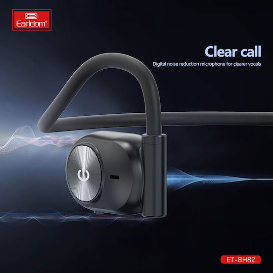 Earldom ET-BH82 Open Ear Bluetooth Handsfree Earphones Black view 2