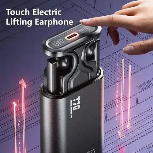Awei T70 Earbud Bluetooth Handsfree Earphones with Sweat Resistance and Charging Case Black view 5