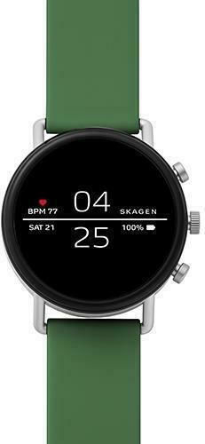 Skagen Falster 2 Stainless Steel 40mm Smartwatch with Heart Rate Monitor (Green) view 4