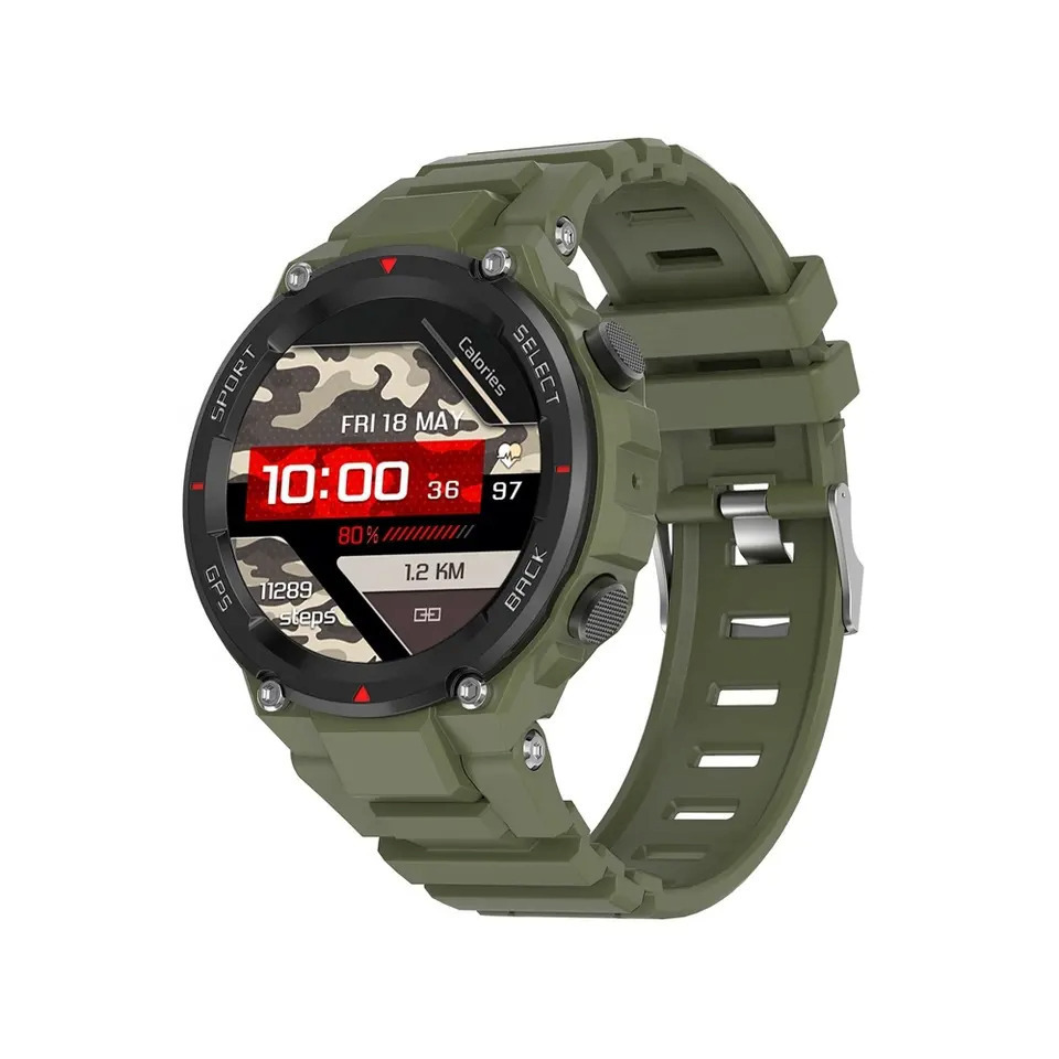 Aluminium Smartwatch with Heart Rate Monitor (Green)