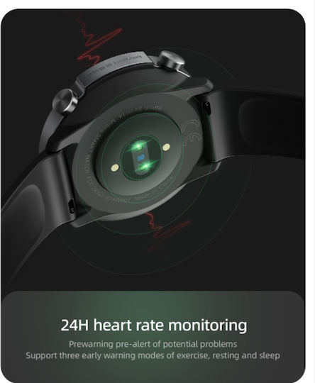 Mibro A1 45mm Waterproof Smartwatch with Heart Rate Monitor (Black) view 7