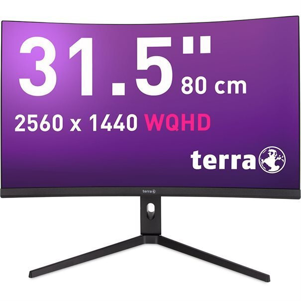 Terra Wortmann AG 3285W VA Curved Monitor 31.5" QHD 2560x1440 with Response Time 6ms GTG