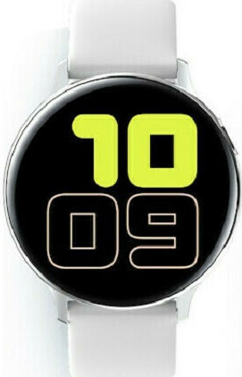 Andowl X2 44mm Smartwatch with Heart Rate Monitor (White) view 2