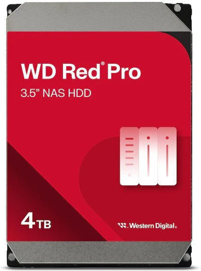 Western Digital Red Pro 4TB HDD Hard Drive 3.5" SATA III 7200rpm with 256MB Cache for NAS WD4005FFBX view 2