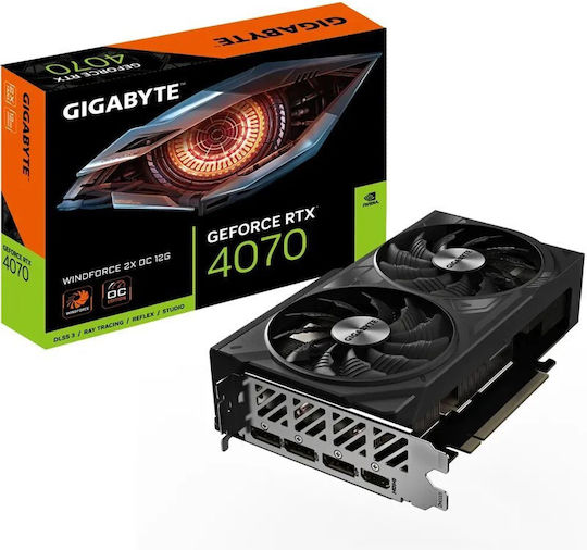 Gigabyte GeForce RTX 4070 12GB GDDR6X Windforce 2X OC Graphics Card view 1