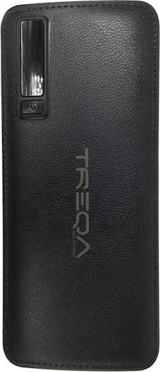 Treqa TR-901 Power Bank 12800mAh with 3 USB-A Ports Black