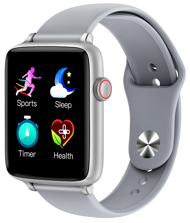 KinectFiT Aluminium Smartwatch with Heart Rate Monitor (Gray)