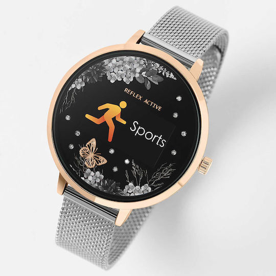 Reflex Active Series 03 38mm Smartwatch with Heart Rate Monitor (Silver Garden) view 4