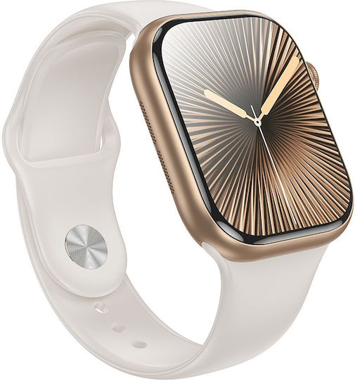 Hoco Y30 Smartwatch with Heart Rate Monitor (Gold)
