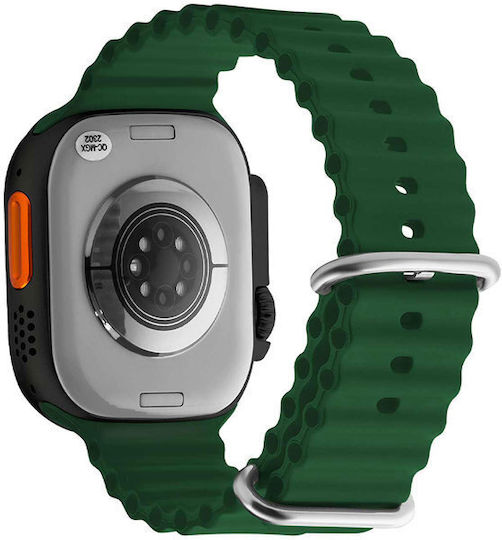 Lee Cooper Square Edge Plus Waterproof Smartwatch with Heart Rate Monitor (Green) view 3