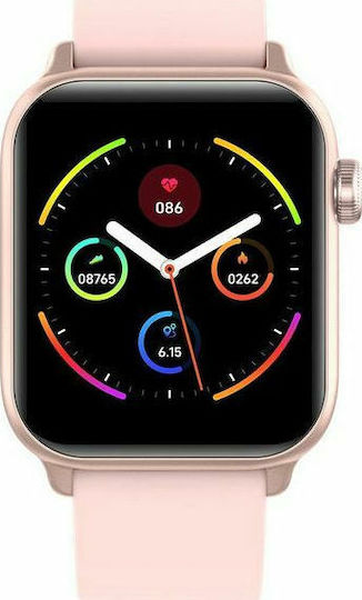 KW37 Smartwatch with Heart Rate Monitor (Pink) view 2