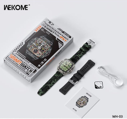 WK WH-03 Smartwatch with Heart Rate Monitor (Gray) view 2