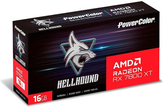 PowerColor Radeon RX 7800 XT 16GB GDDR6 Hellhound Graphics Card vista 9