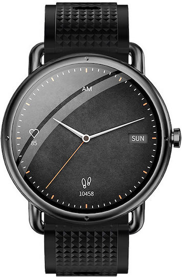 Bluetech Sh8 Smartwatch with Heart Rate Monitor (Black) vue 2