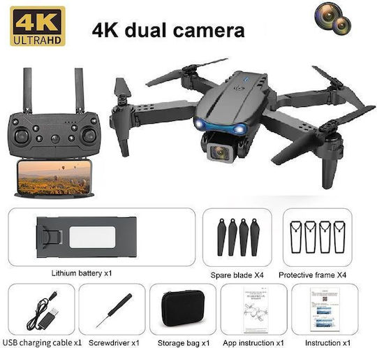 ToySky E99 K3 Drone Mini 2.4 GHz with 2K Camera and Controller Black view 4