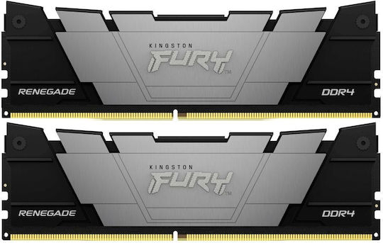Kingston Fury Renegade DDR4 16GB RAM with 2x8GB Modules and Speed 3200 for Desktop KF432C16RB2K2/16 vue 2