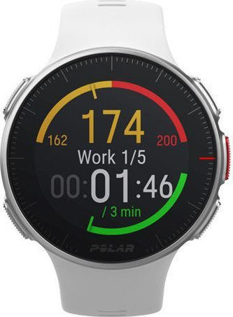 Polar Vantage V Stainless Steel 46mm Waterproof Smartwatch (White) view 2