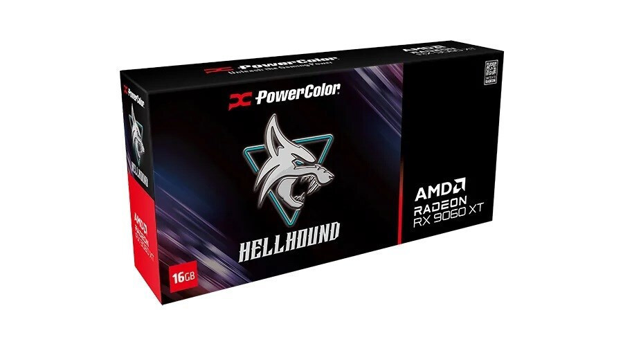 PowerColor Radeon RX 9060 XT 16GB GDDR6 Hellhound Graphics Card RX9060XT 16G-L/OC vista 3