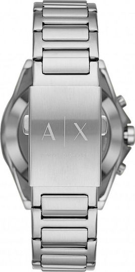 Armani Exchange Drexler Hybrid Stainless Steel 44mm Smartwatch (Silver) view 4