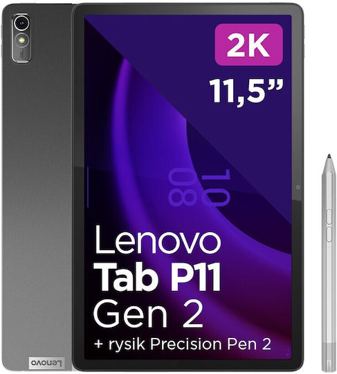 Lenovo Tab P11 (2nd Gen) 4G 11.5" (6GB/128GB/Precision Pen 2) Storm Grey