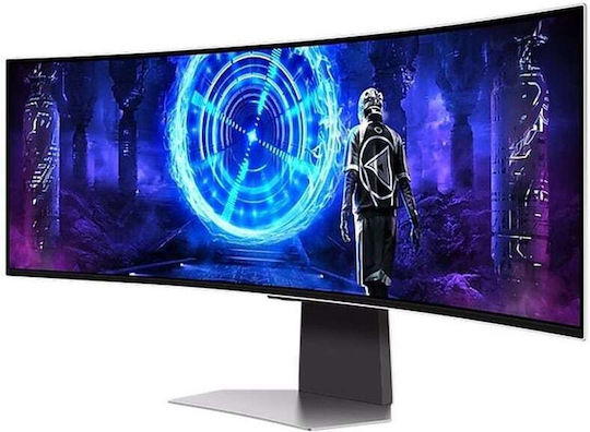 Samsung Odyssey G9 OLED HDR Curved Gaming Monitor 49" 5120x1440 240Hz with Response Time 0.03ms GTG view 3