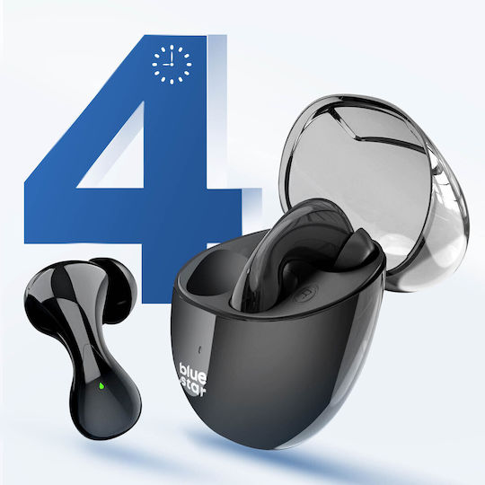Blue Star BK99 In-ear Bluetooth Handsfree Earphones with Charging Case Black view 5
