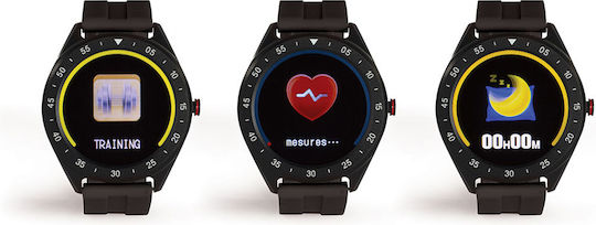 Livoo TEC610 Aluminium Waterproof Smartwatch with Heart Rate Monitor (Black) view 6