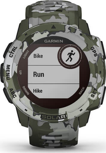 Garmin Instinct Solar 45mm Waterproof Smartwatch with Heart Rate Monitor (Lichen Camo) vue 4