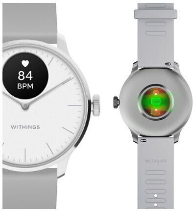 Withings ScanWatch Light Stainless Steel 37mm Waterproof with Heart Rate Monitor (Silver) view 3