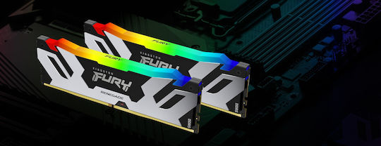 Kingston Fury Renegade RGB DDR5 48GB RAM with 2x24GB Modules and Speed 6400 for Desktop KF564C32RSAK2-96 vue 3