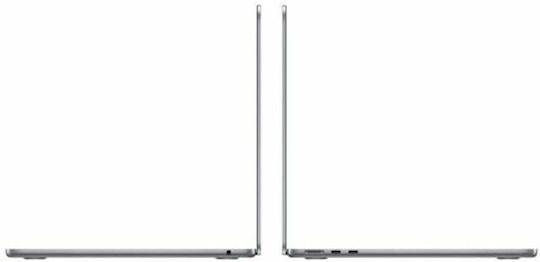 Apple MacBook Air 13" (2024) 13.6" Retina Display (M3-8-core/24GB/512GB SSD) Space Gray (ES Keyboard) view 3