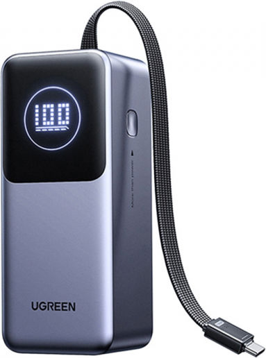Ugreen PB723/55365B Power Bank 20000mAh 130W with USB-A Port and USB-C Port Power Delivery Gray view 4