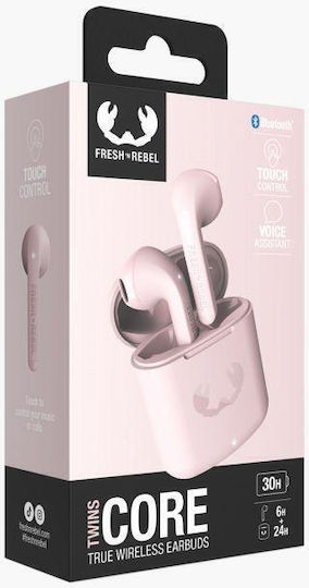 Fresh 'n Rebel Twins Core Earbud Bluetooth Handsfree Earphones with Charging Case Smokey Pink Ansicht 3