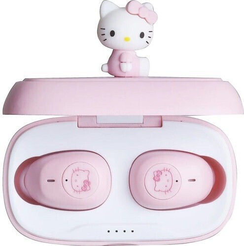 OTL Hello Kitty 3D Character In-ear Bluetooth Handsfree Earphones with Charging Case Pink view 3